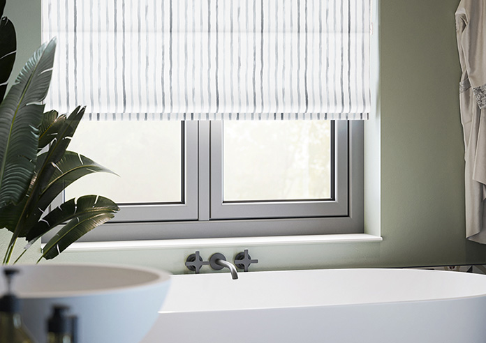 Vintage Stripe, Mixed Grey - Twist&Fit Roman Blind - Image 5
